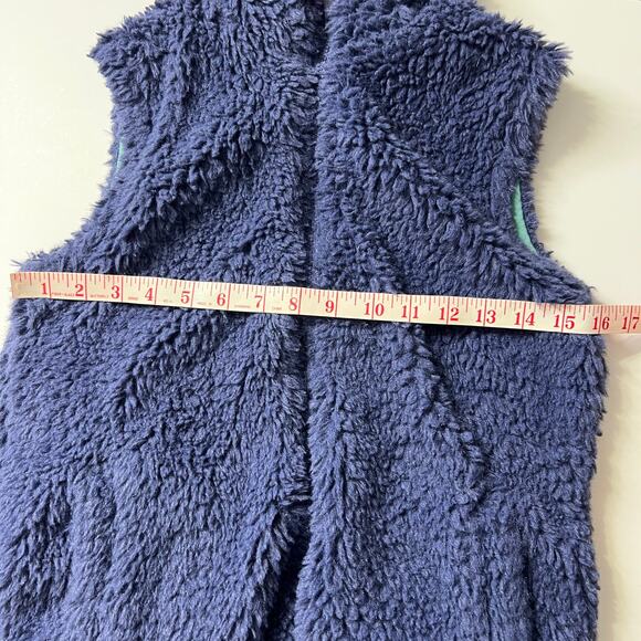 Mini Boden Blue Sherpa Teddy Vest Girls 11-12 - Picture 6 of 10